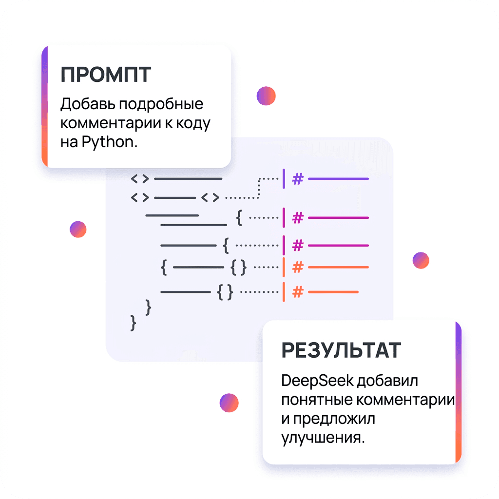 «Добавь подробные комментарии к этому коду на Python»