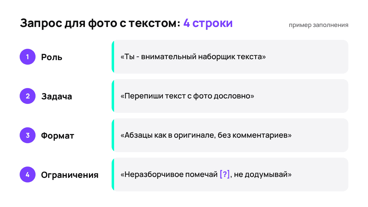 Из чего состоит запрос на распознавание текста