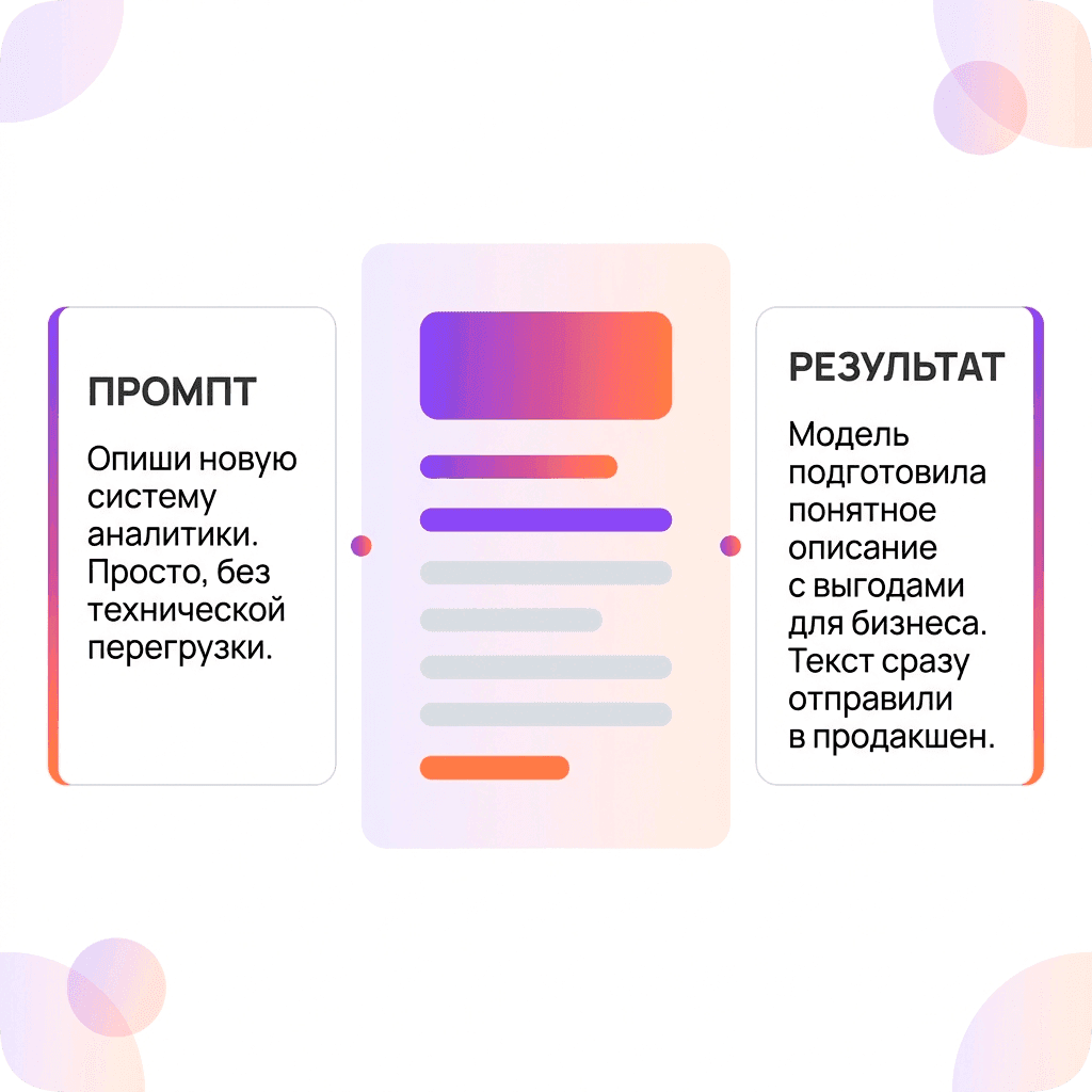 «Опиши новую систему аналитики. Просто, без технической перегрузки.»
